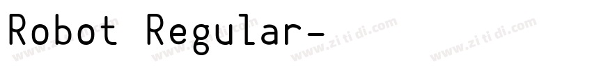 Robot Regular字体转换